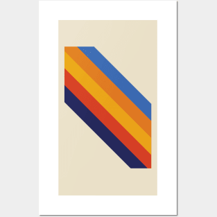 Retro 70s lines Posters and Art